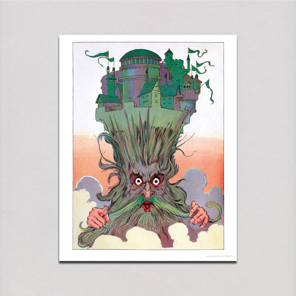 The Royal Palace of Oz Impaled on a Wizard's Head - Weird & Wonderful Art Print