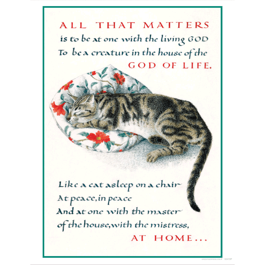 Marie Angel Cat - Encouragement Art Print