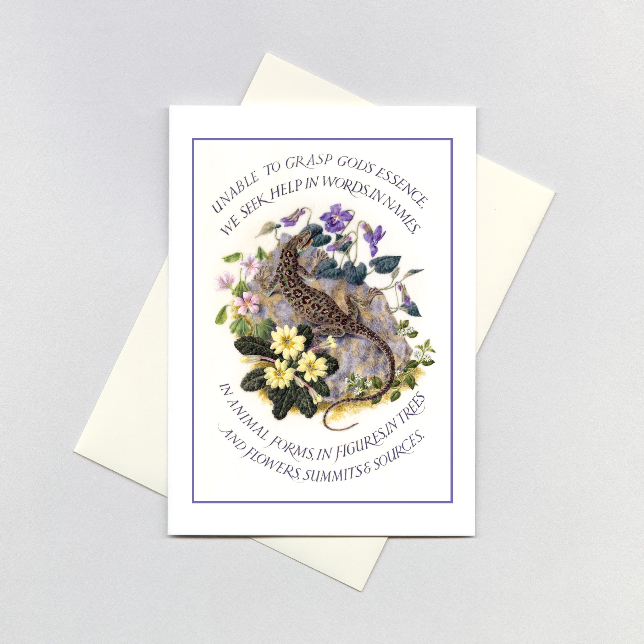 Marie Angel Lizard - Encouragement Greeting Card – Laughing Elephant