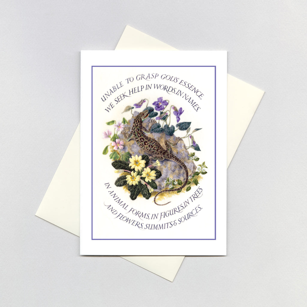 Marie Angel Lizard - Encouragement Greeting Card – Laughing Elephant