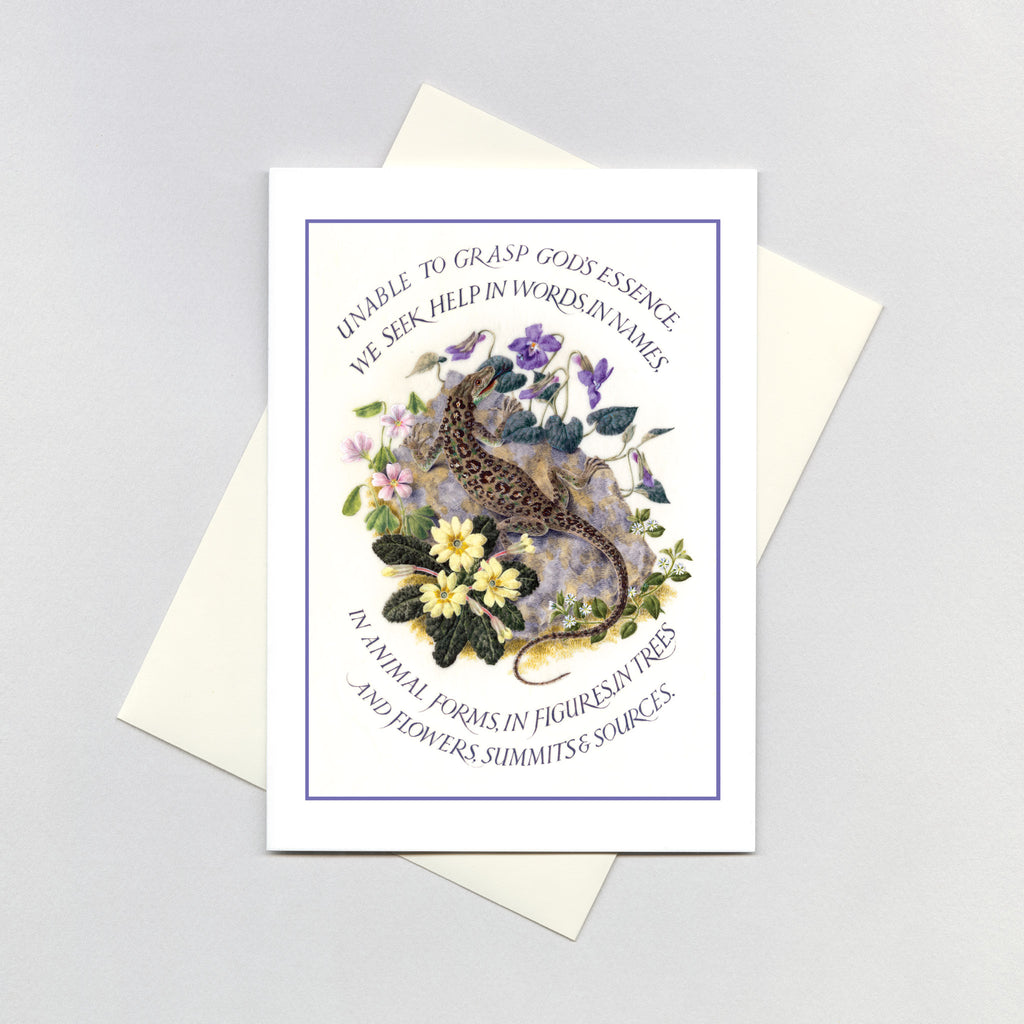 Marie Angel Lizard - Encouragement Greeting Card