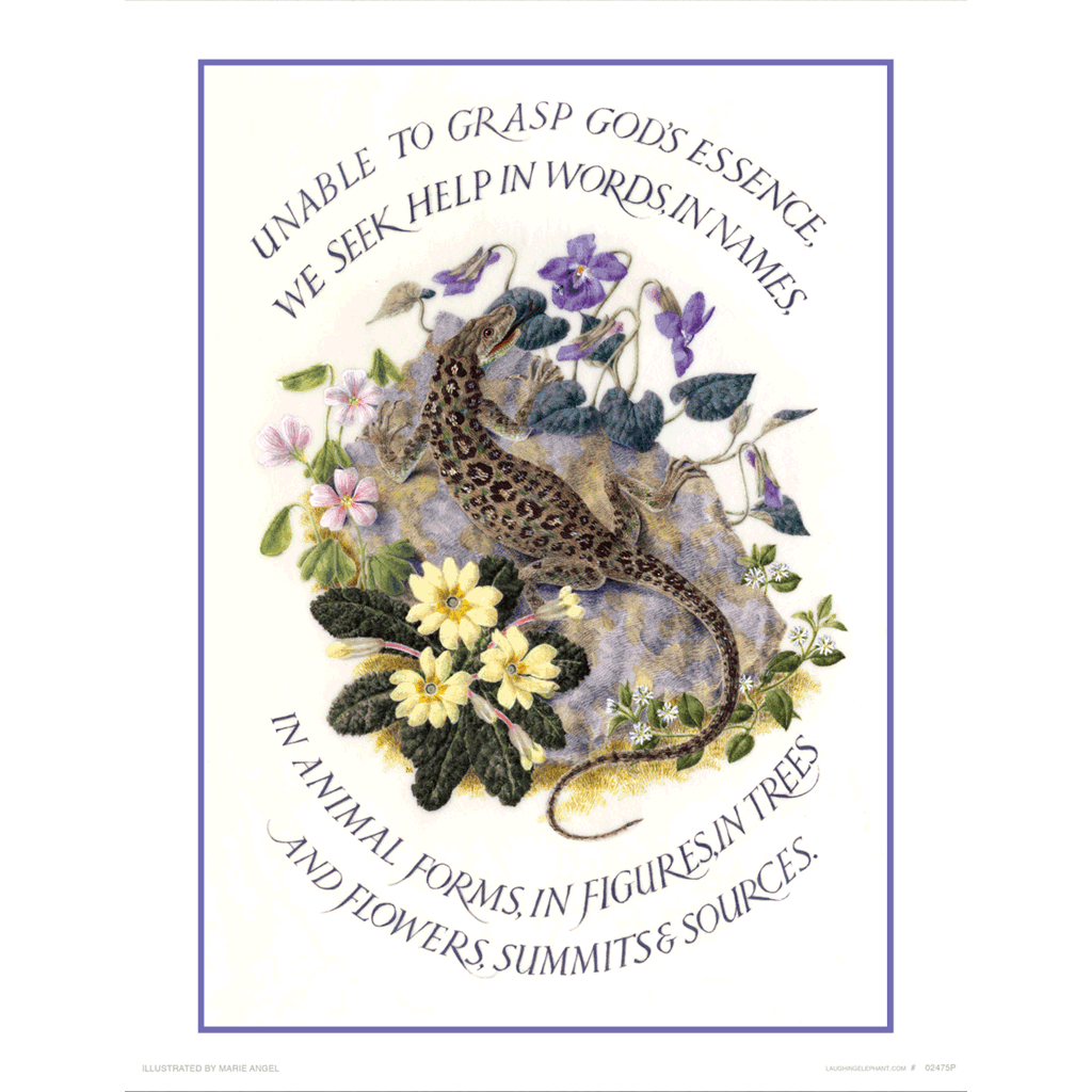 Marie Angel Lizard - Encouragement Art Print – Laughing Elephant