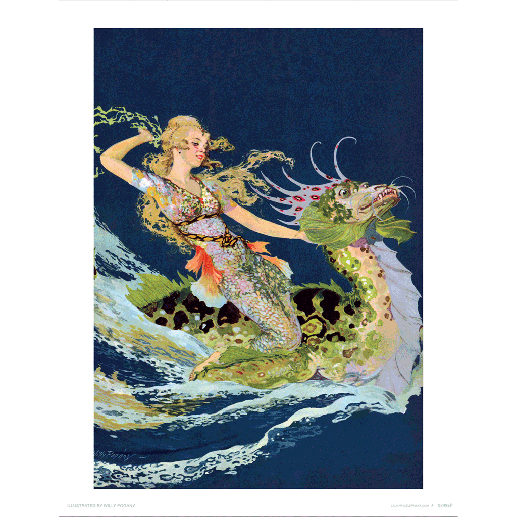 Mermaid and Sea Dragon - Mermaids Art Print
