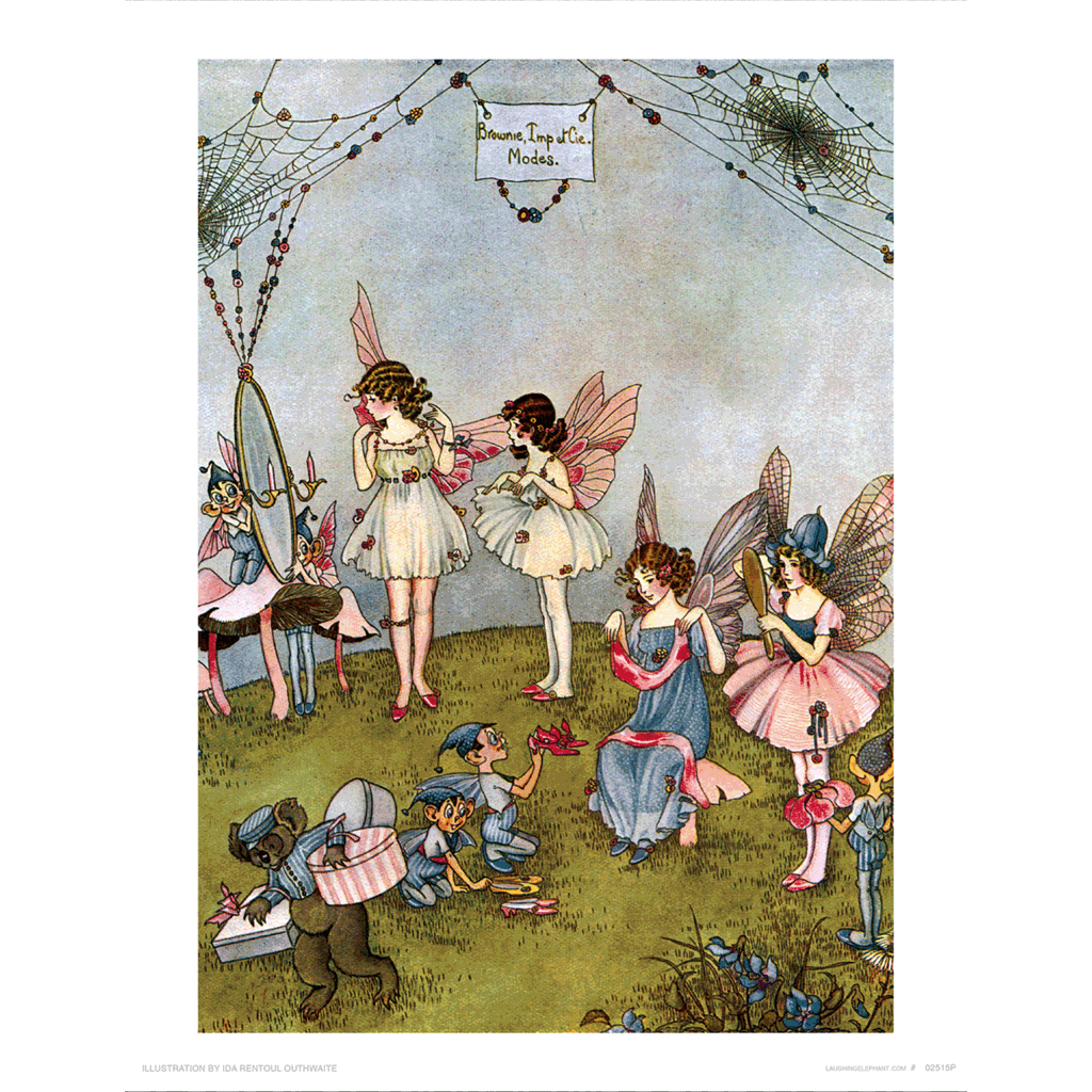 Fairy Dress Shop - Fairies Art Print Laughing Elephant Fairy Dress Shop - Fairies Art Print Laughing Elephant