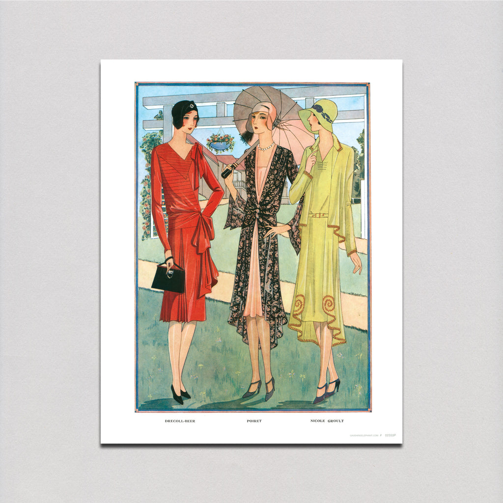 French Jazz Age Dresses - Fashion Art Print