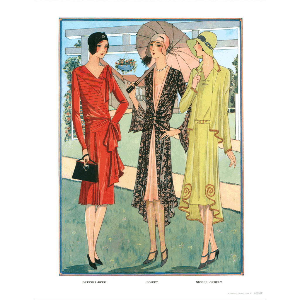 French Jazz Age Dresses - Fashion Art Print