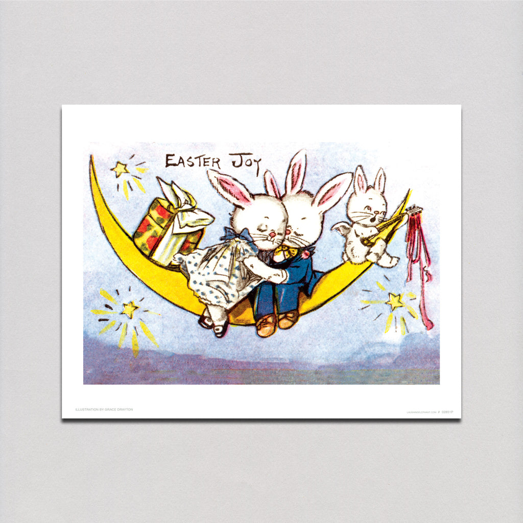 Rabbit Sweethearts - Easter Art Print