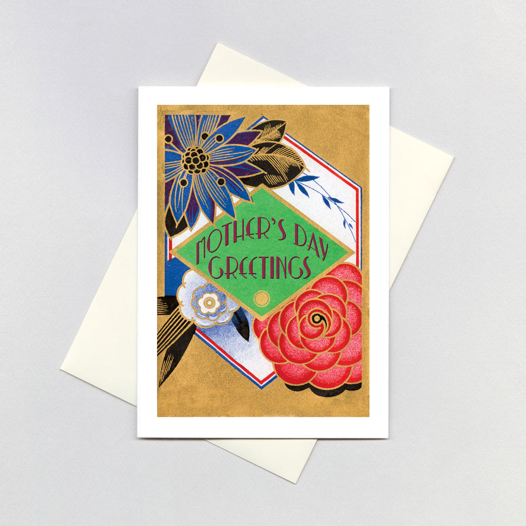 Art Deco Perfume Label - Mother's Day Greeting Card