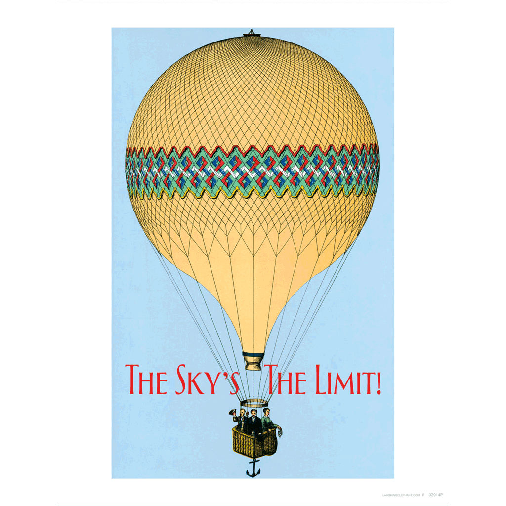 Hot Air Balloon - Encouragement Art Print