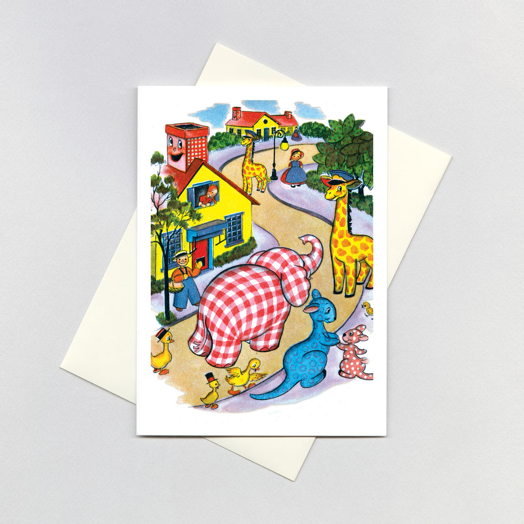 Happy Animals Village - Encouragement Greeting Card