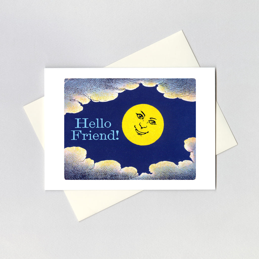 Smiling Moon - Friendship Greeting Card