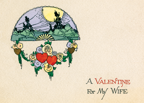 A Valentine For My Wife - Valentine's Day Greeting Card