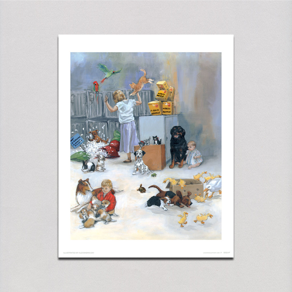 Carl In Pet Shop Good Dog Carl Art Print Laughing Elephant Carl in pet shop good dog carl art print laughing elephant