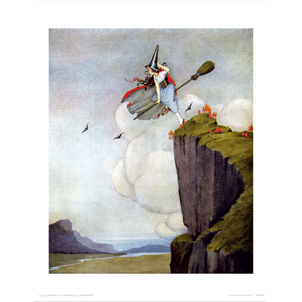 Witch Taking Flight - Fairies Art Print