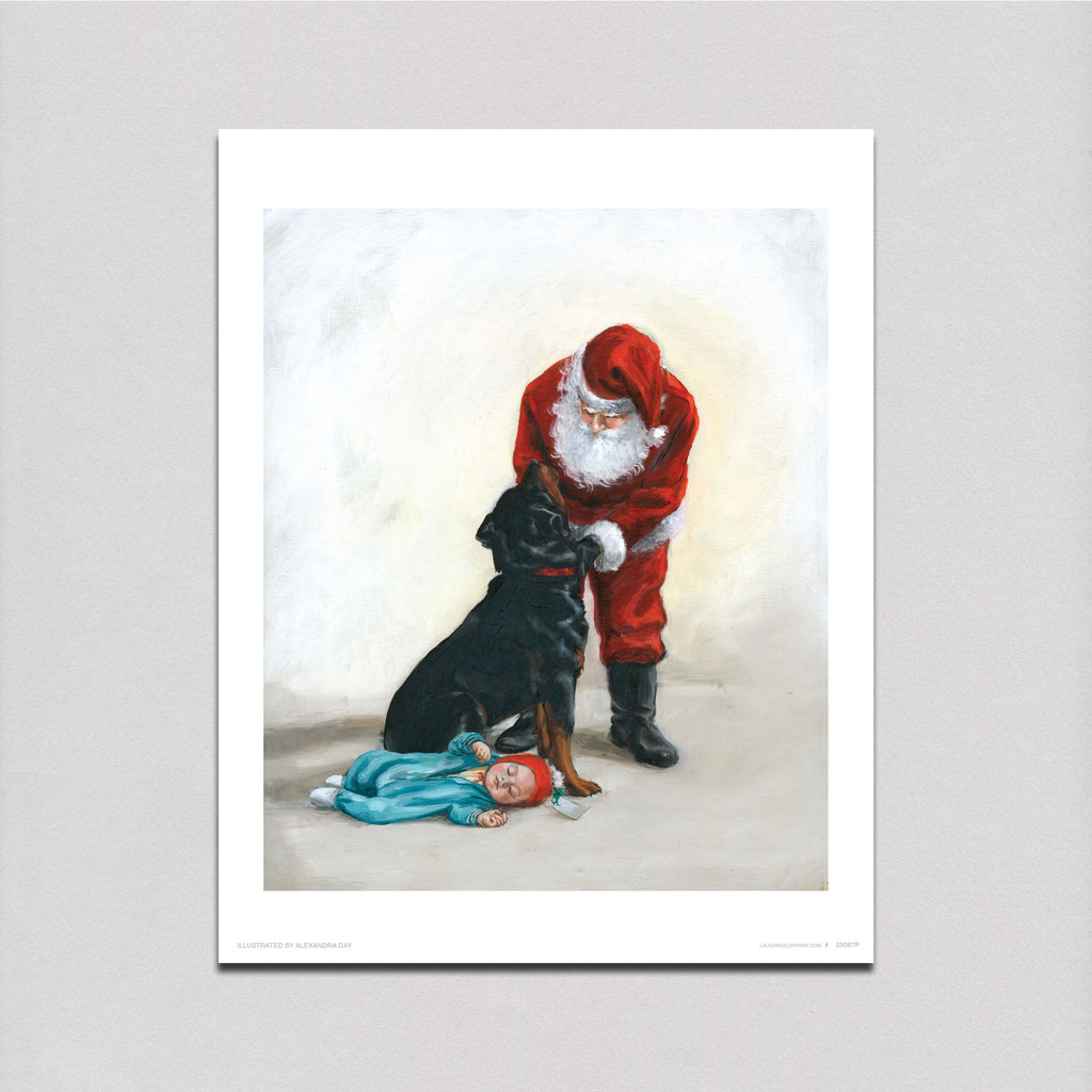 A Christmas Present for Carl - Good Dog, Carl Art Print