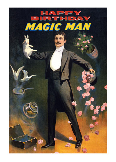Card Magic Man Magic Man - Birthday Greeting Card – Laughing Elephant