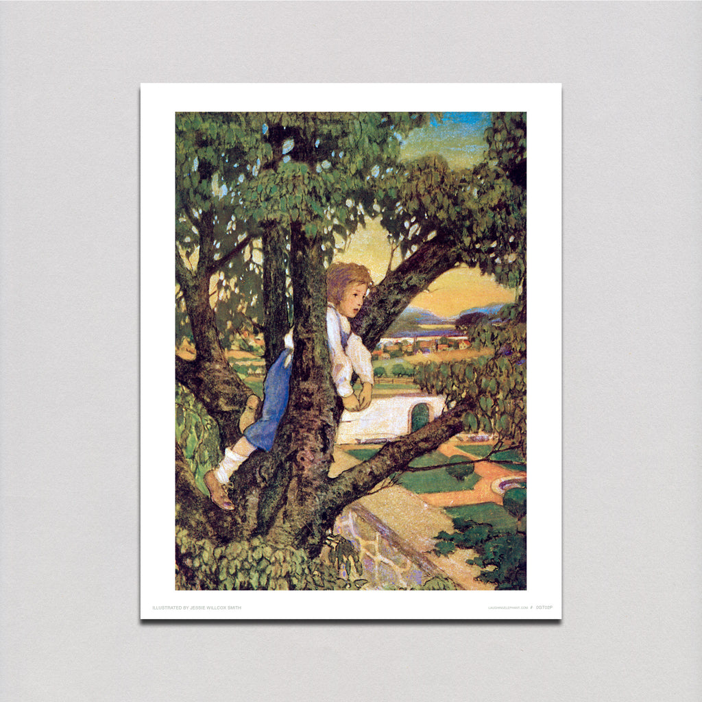 A Boy in a Tree - Jessie Willcox Smith Art Print