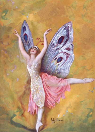 Winged Ballerina Dancing - Women Greeting Card