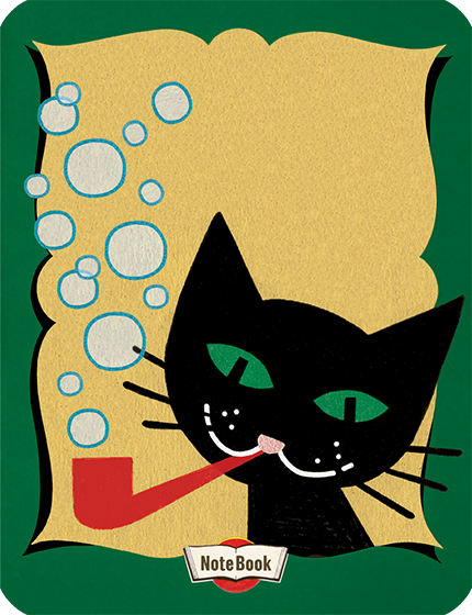 Cat Blowing Bubbles - Hello Darling Notebook