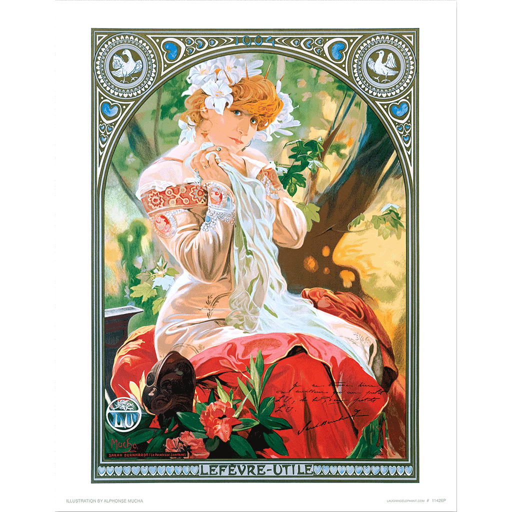 保証書あり Alphonse Mucha サラ・ベルナール アルフォンス・ミュシャ 保証書あり Alphonse Mucha サラ・ベルナール アルフォンス・ミュシャ