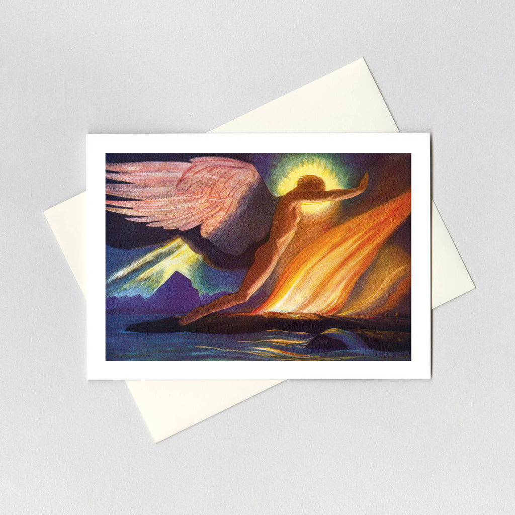 Angel over Water - Sympathy Greeting Card