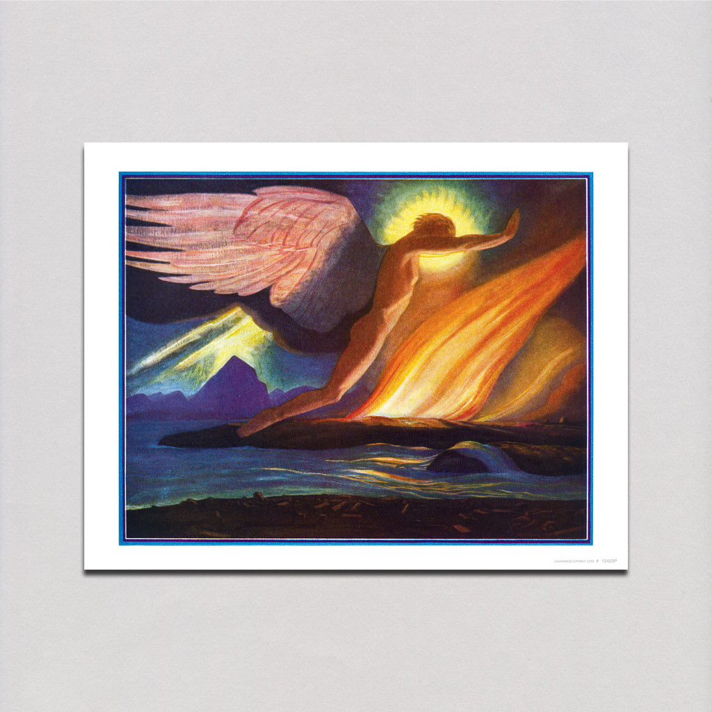 Angel over Water - Encouragement Art Print