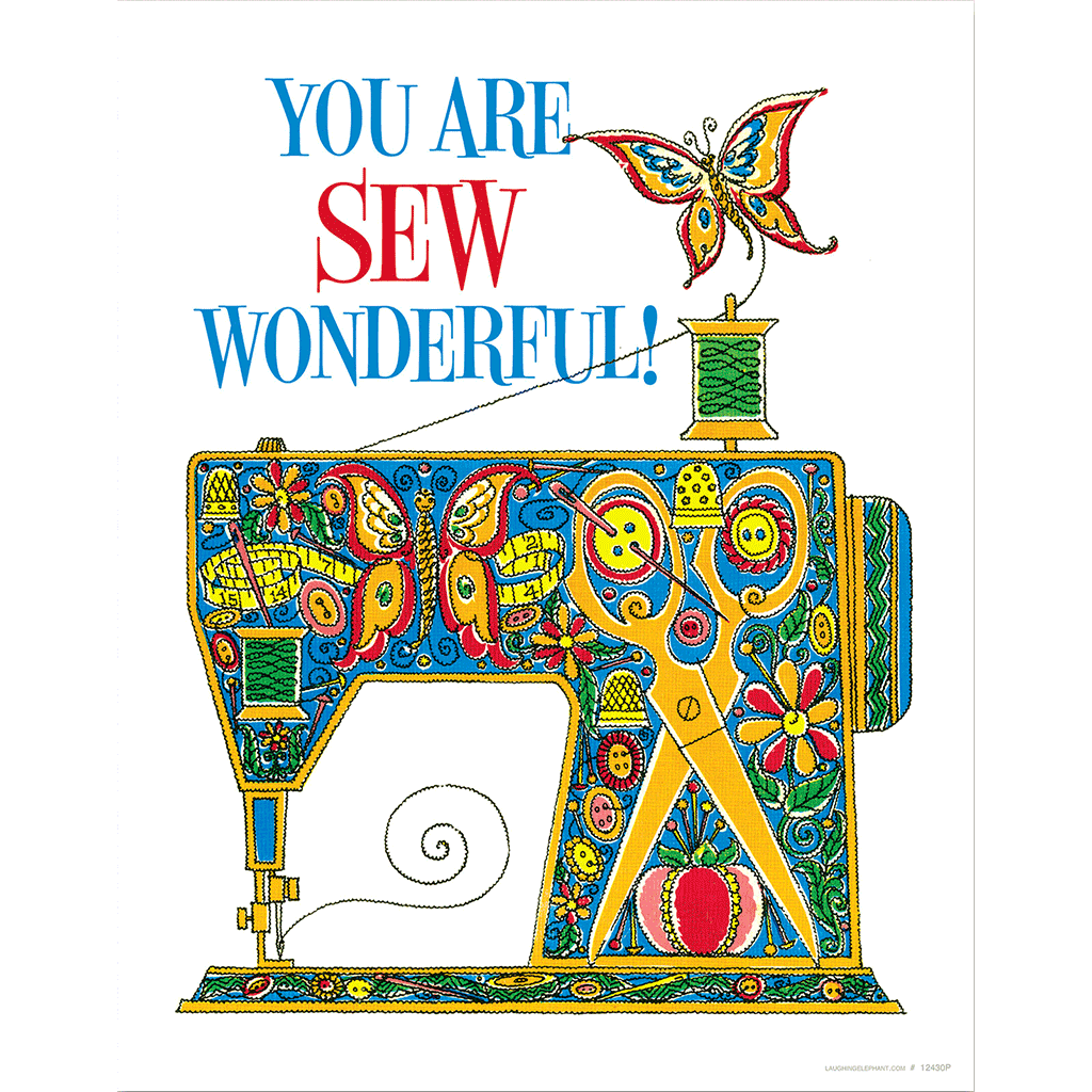 Sewing Machine - Encouragement Art Print