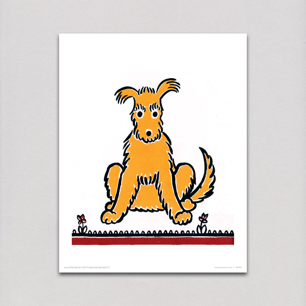 Yellow Dog - Delightful Dogs Art Print