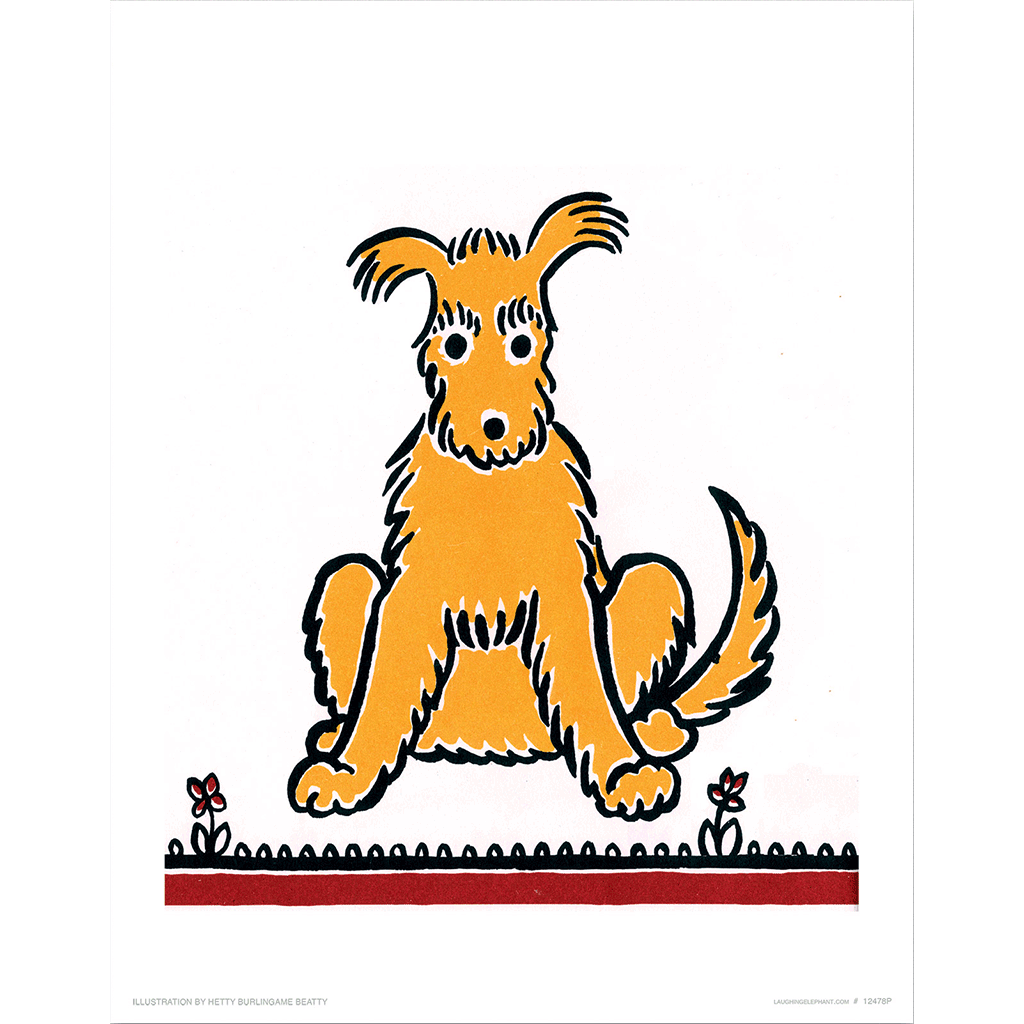Yellow Dog - Delightful Dogs Art Print