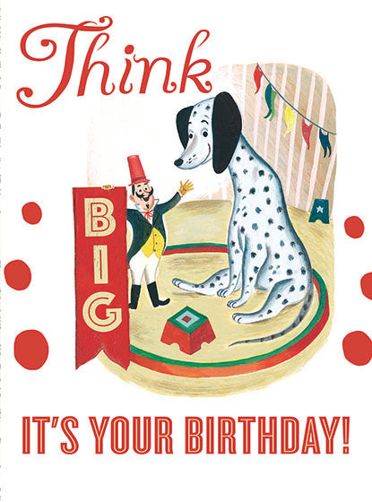 Giant Dalmation - Birthday Greeting Card