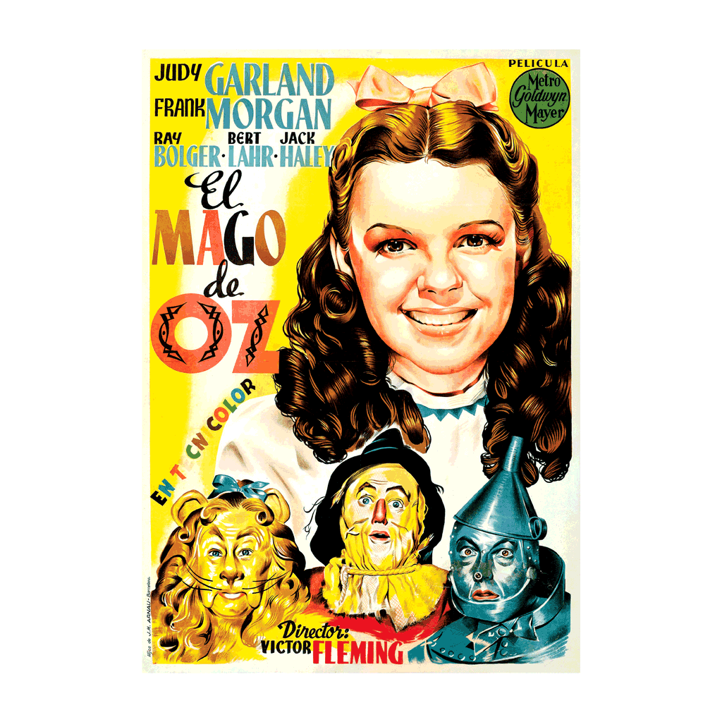 The Wizard of Oz - Retro Movie Poster Greeting Card