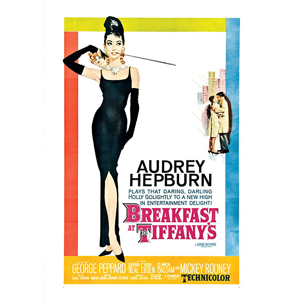 Breakfast at Tiffany's Poster - Retro Movie Posters Greeting Card