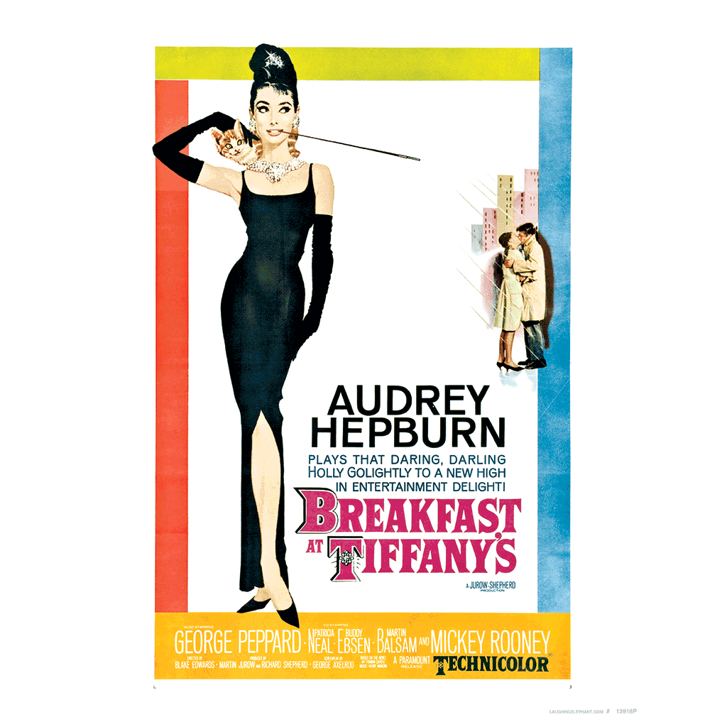 Breakfast at Tiffany's Poster - Retro Movie Posters Art Print ...