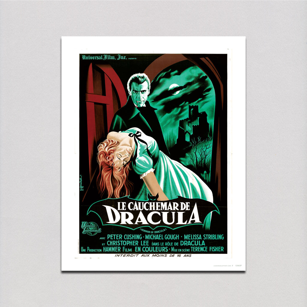 Horror of Dracula Poster - Retro Movie Posters Art Print