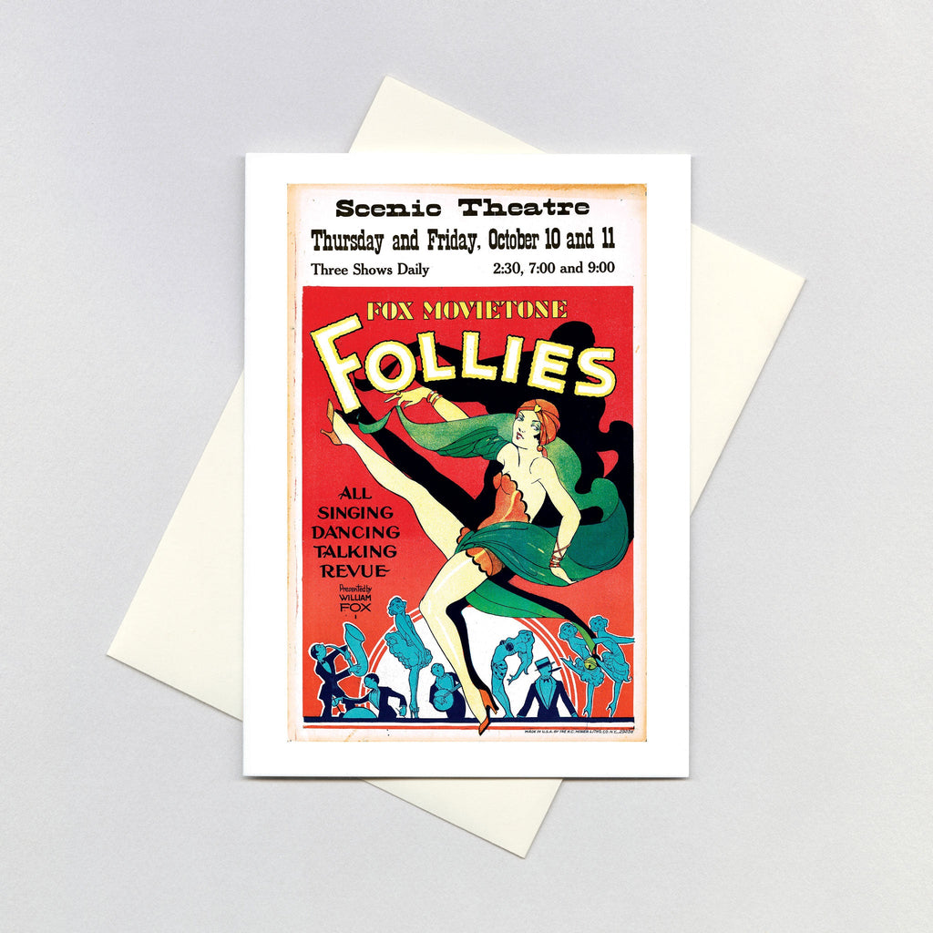Fox Movietone Follies of 1929 - Retro Movie Posters Greeting Card