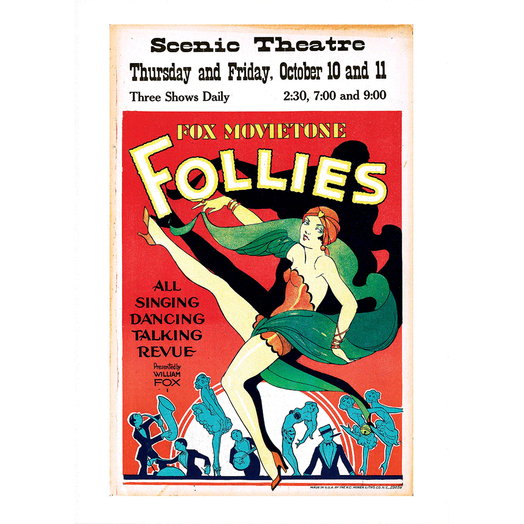 Fox Movietone Follies of 1929 - Retro Movie Posters Greeting Card
