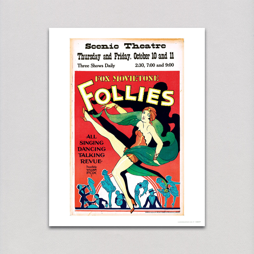 Fox Movietone Follies of 1929 - Retro Movie Posters Art Print