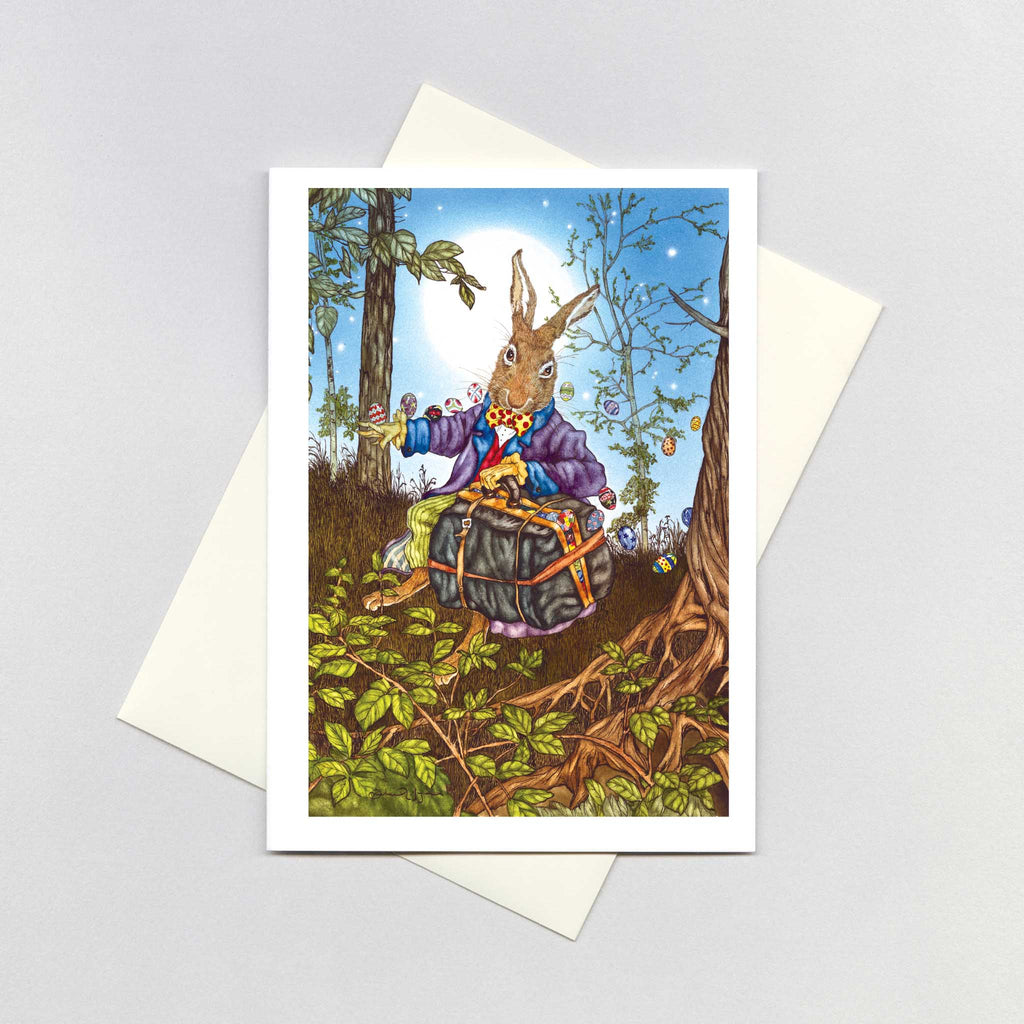Magic Easter Rabbit - Easter Greeting Card