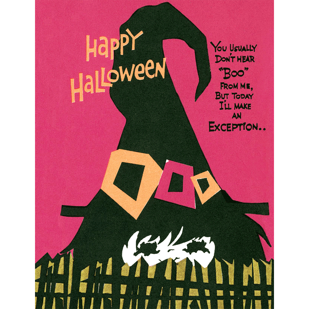 Don't Hear Boo - Halloween Greeting Card