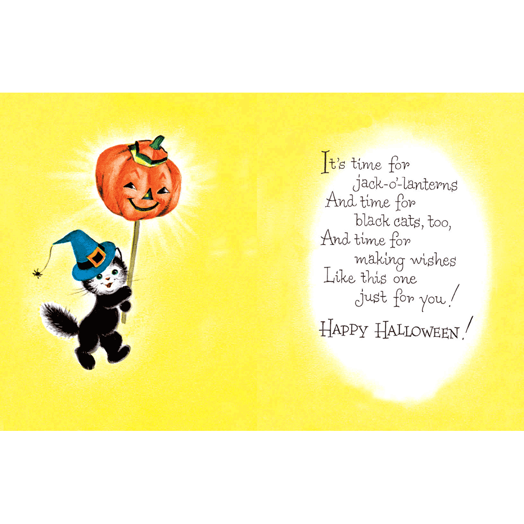 Kitten Witch - Halloween Greeting Card