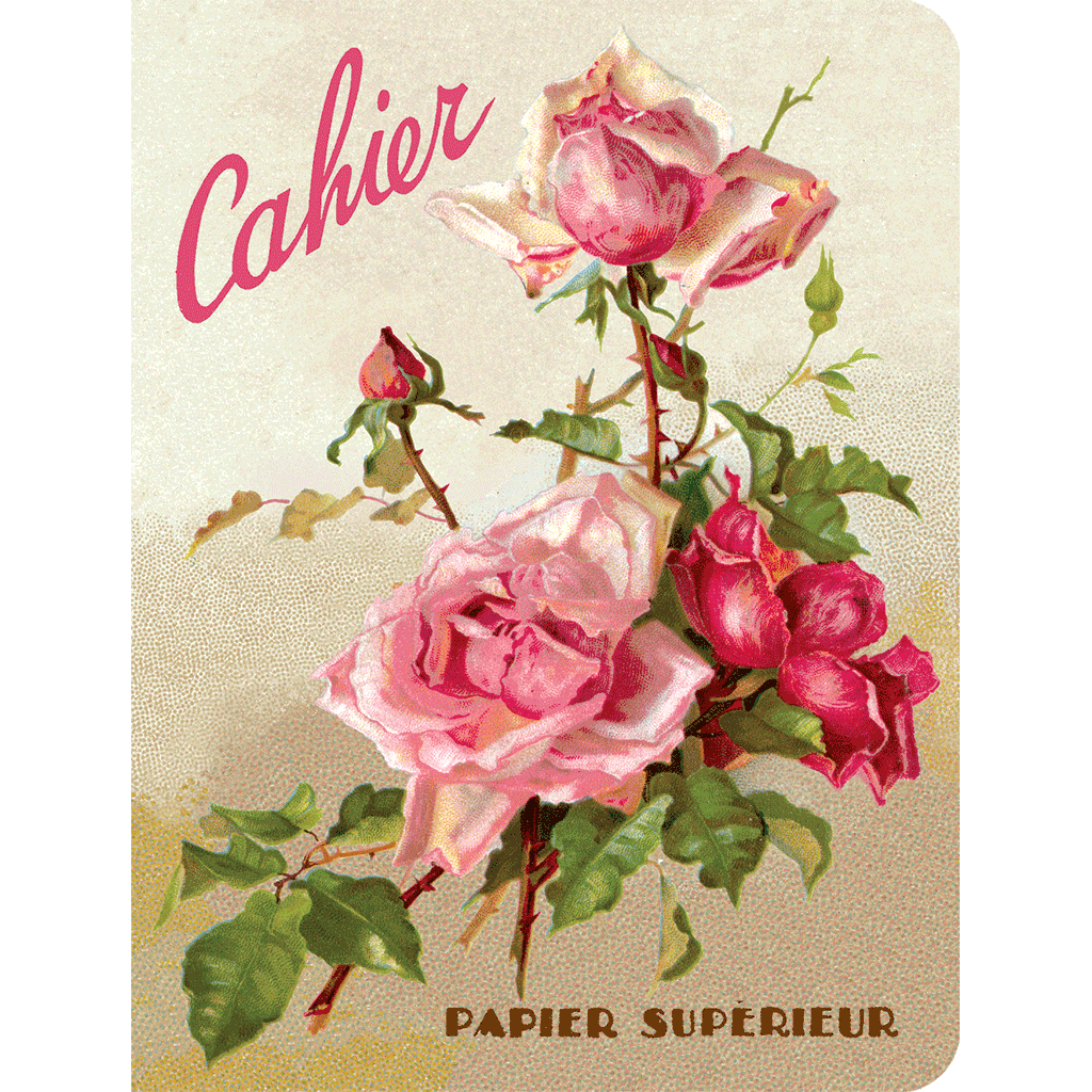 Notebook Pink Roses Pink Roses - Floral Notebook – Laughing Elephant