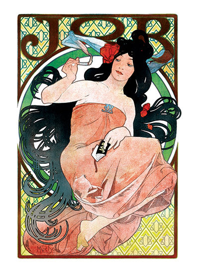 art nouveau job cigarettes JOB Cigarette Papers art nouveau job cigarettes JOB Cigarette Papers