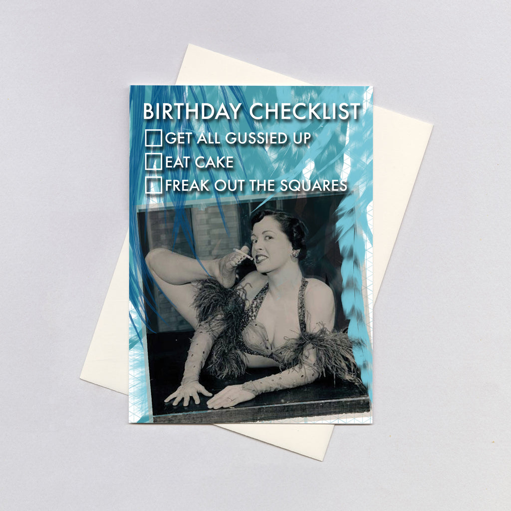 Checklist - Birthday Greeting Card