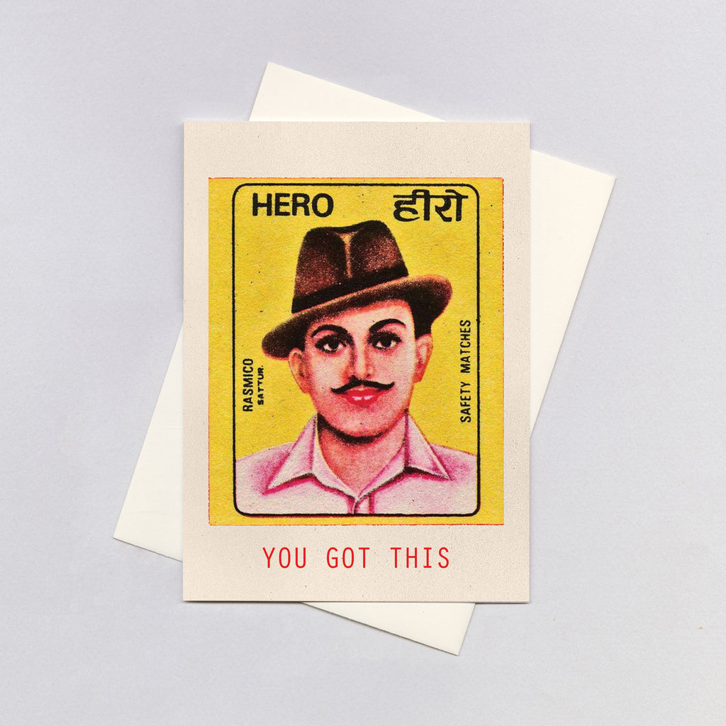 Man with a Hat - Encouragement Greeting Card