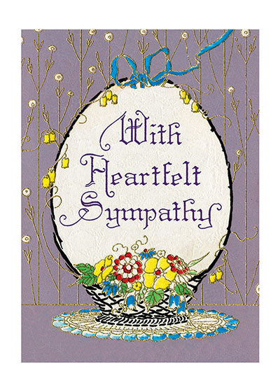 With Heartfelt Sympathy - Sympathy Greeting Card