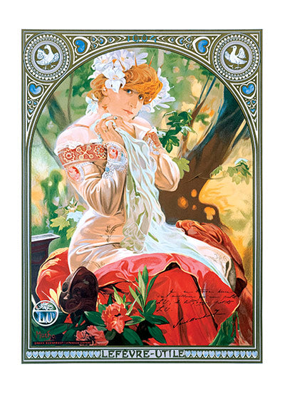 The Distant Princess - Alphonse Mucha Greeting Card