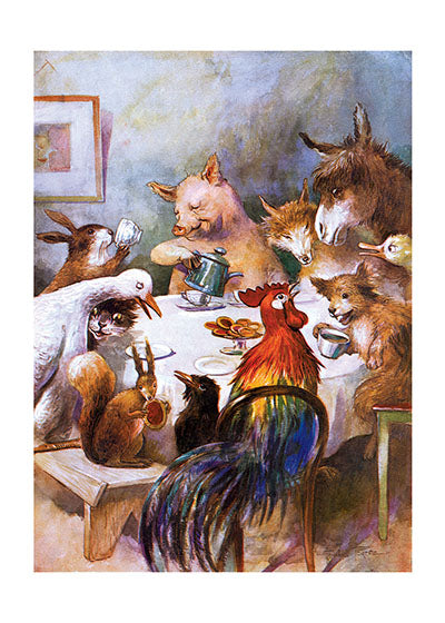 Animal Banquet - Friendship Greeting Card