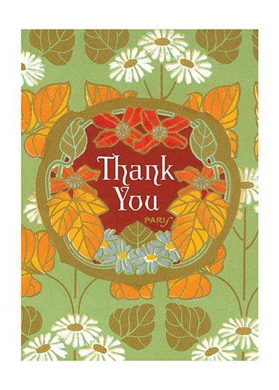 Thank you Floral - Thank You Greeting Card