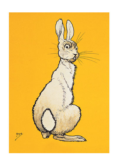 Alert Rabbit - Get Well Greeting Card