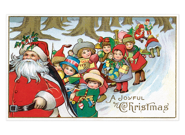 サンタボックスさん② Santa Claus Postcard Box - 36 Unique Vintage Holiday Postcards